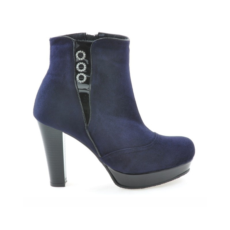 Damen Stiefeletten 1138 Indigo Antilope kombiniert