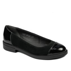 Damen-Ballerinas 6036 schwarz kombiniert