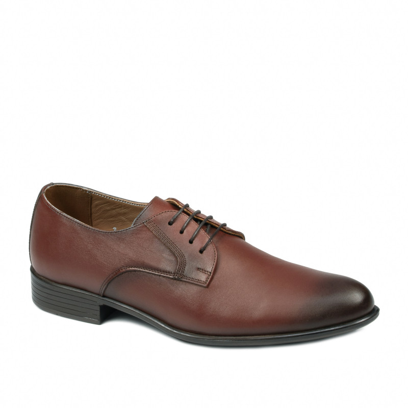 Elegante Herrenschuhe 837 in Cognac