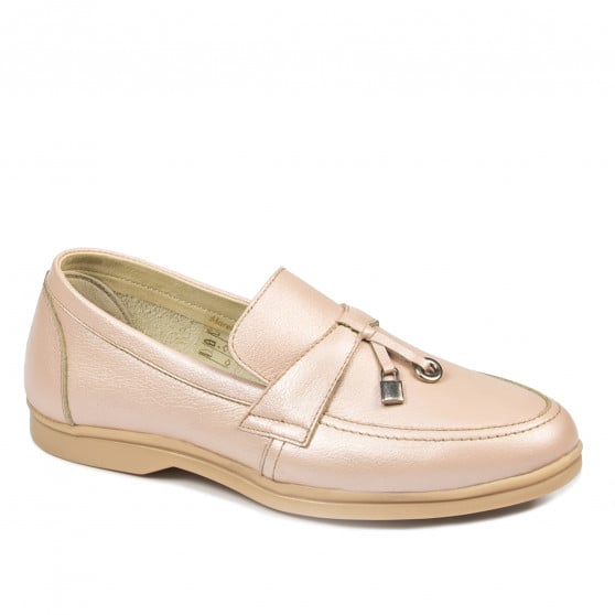 Damen Mokassins 6054 Puder Perlmutt Damen Mokassins 6054 Puder Perlmutt