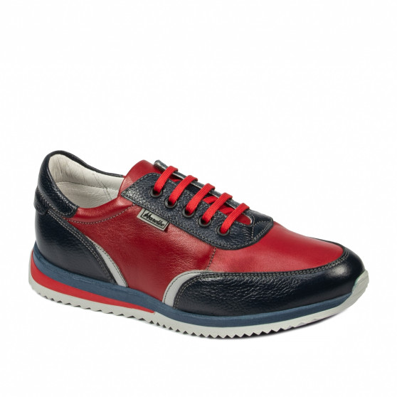 Jugendsportschuhe 374 indigo+rot
