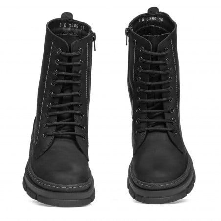Damenstiefeletten 3366 Tuxon Schwarz