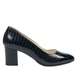 Elegante Damenschuhe 1268 Lack Indigo