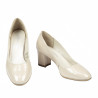 Elegante Damenschuhe 1268 Lack Elfenbein