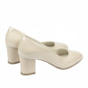 Elegante Damenschuhe 1268 Lack Elfenbein