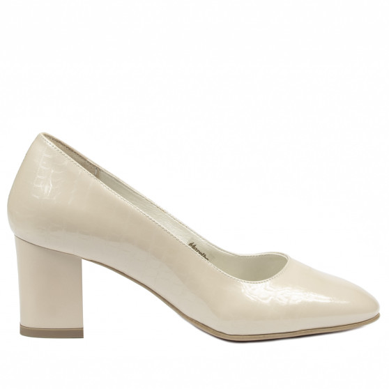 Elegante Damenschuhe 1268 Lack Elfenbein Elegante Damenschuhe 1268 Lack Elfenbein