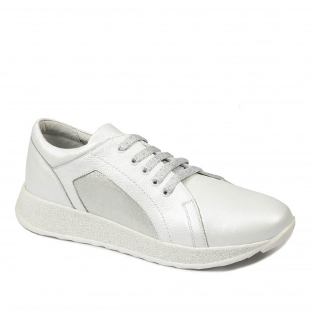 Damen Sport/Freizeitschuhe 6010 Perlmuttweiß kombiniert