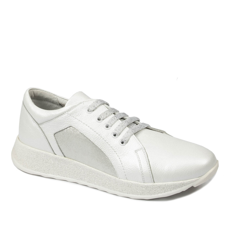 Damen Sport/Freizeitschuhe 6010 Perlmuttweiß kombiniert
