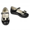 Kleinkinderschuhe 51c Lack schwarz+beige