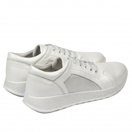 Damen Sport/Freizeitschuhe 6010 Perlmuttweiß kombiniert