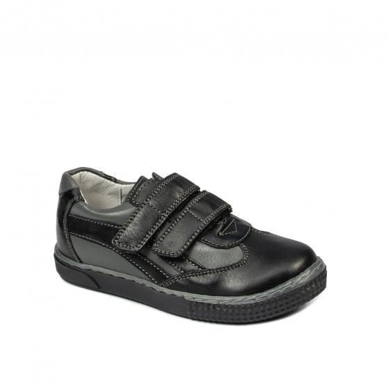 Kleinkinderschuhe 16c schwarz+grau Kleinkinderschuhe 16c schwarz+grau