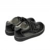 Kleinkinderschuhe 16c schwarz+grau