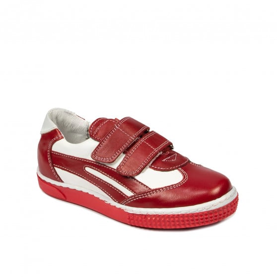 Kleinkinderschuhe 16c rot+weiß Kleinkinderschuhe 16c rot+weiß