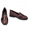 Damen Casual/Elegante Schuhe 6037 Bordo Perlmutt Kombiniert