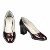 Elegante Damenschuhe 1268 Lack Bordeaux