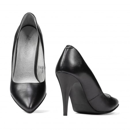 Elegante Damenschuhe 1246 Anthrazit Perlmutt