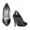 Elegante Damenschuhe 1246 Anthrazit Perlmutt