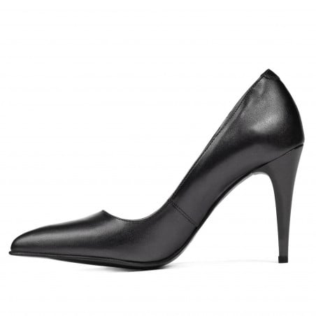 Elegante Damenschuhe 1246 Anthrazit Perlmutt