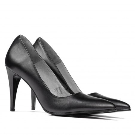 Elegante Damenschuhe 1246 Anthrazit Perlmutt