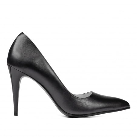 Elegante Damenschuhe 1246 Anthrazit Perlmutt