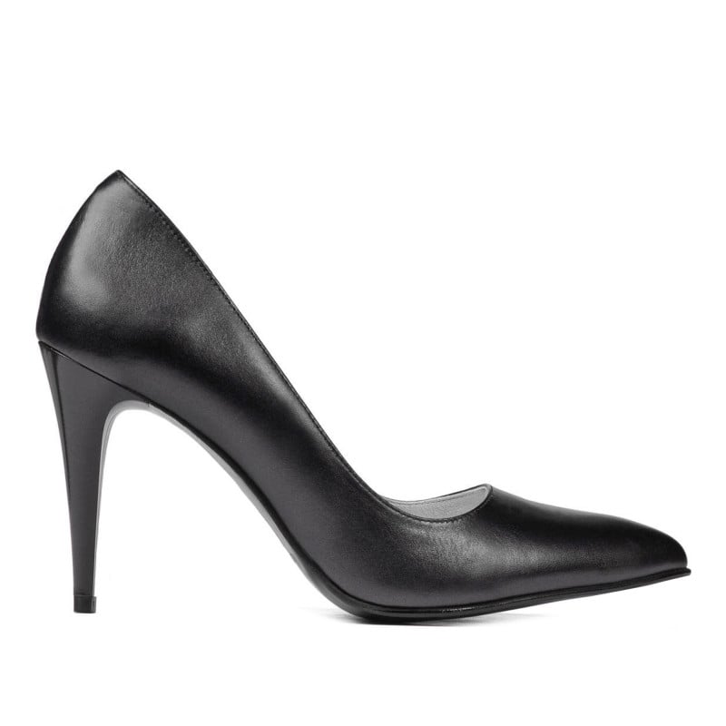 Elegante Damenschuhe 1246 Anthrazit Perlmutt