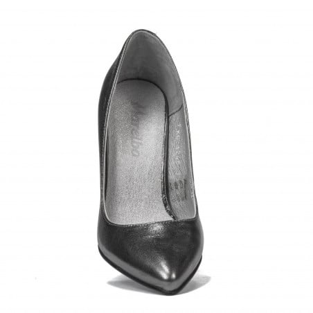 Elegante Damenschuhe 1246 silber perlmuttfarben