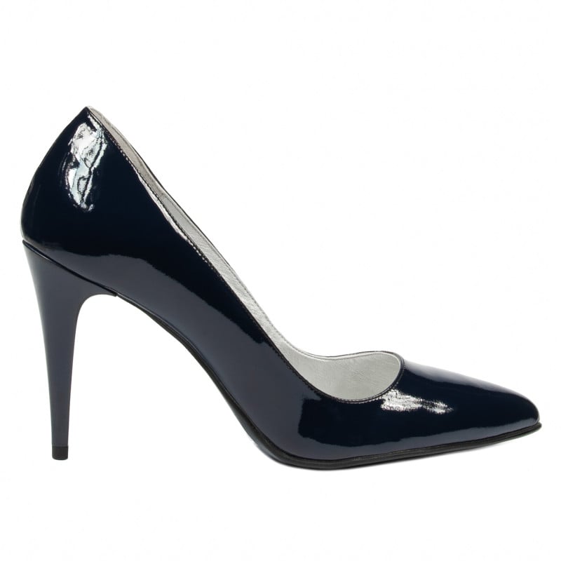Elegante Damenschuhe 1246 Lack Indigo