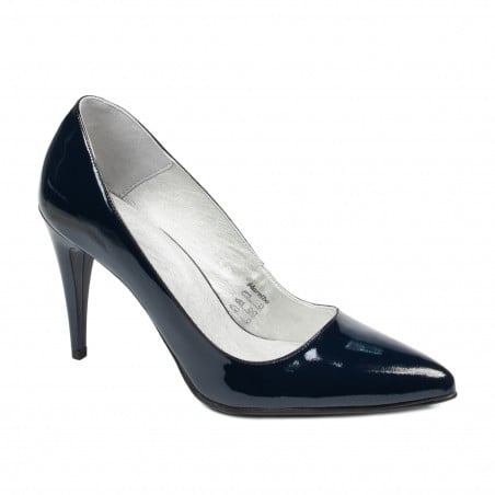 Elegante Damenschuhe 1246 Lack Indigo