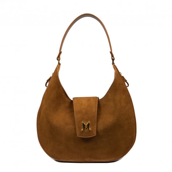 Damentasche Schultertasche 036g Wildleder braun Damentasche Schultertasche 036g Wildleder braun