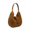 Damentasche Schultertasche 036g Wildleder braun