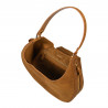 Damentasche Schultertasche 036g Wildleder braun