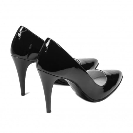 Elegante Damenschuhe 1246 schwarzer Lack