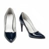 Elegante Damenschuhe 1246 Lack Indigo