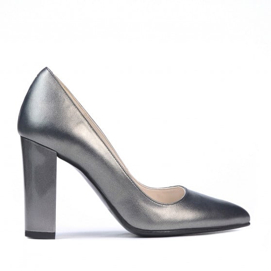 Elegante Damenschuhe 1261 metallisches Grau Elegante Damenschuhe 1261 metallisches Grau