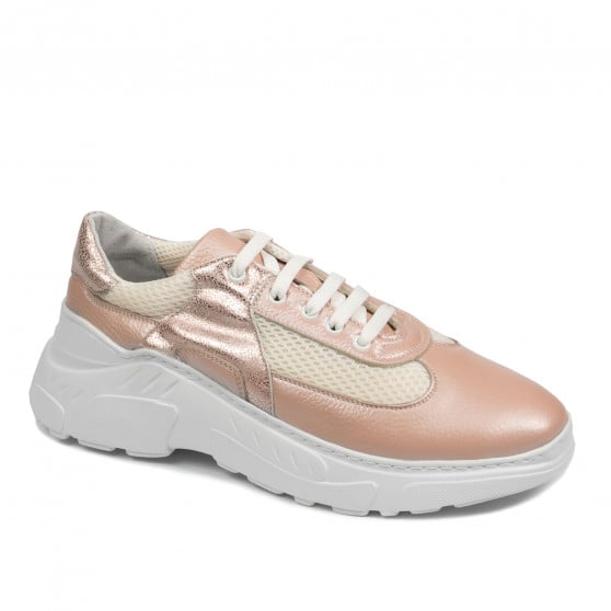 Damen-Sportschuhe 6015 Puder Perlmutt kombiniert Damen-Sportschuhe 6015 Puder Perlmutt kombiniert