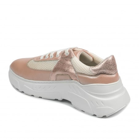 Damen-Sportschuhe 6015 Puder Perlmutt kombiniert
