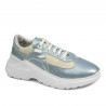Damen Sportschuhe 6015 blau perlmutt kombiniert