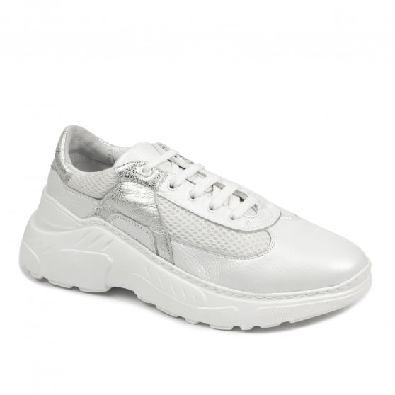 Damen-Sportschuhe 6015 in perlmuttweiß kombiniert Damen-Sportschuhe 6015 in perlmuttweiß kombiniert