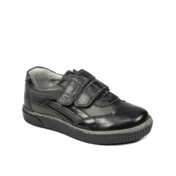 Kleinkinderschuhe 16-2c schwarz+grau