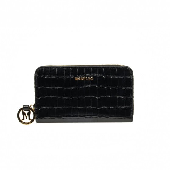 Damenbörse 204g Croco Schwarz Damenbörse 204g Croco Schwarz
