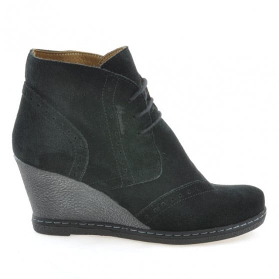 Damenstiefeletten 3230-1 Schwarz Velours Damenstiefeletten 3230-1 Schwarz Velours