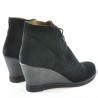 Damenstiefeletten 3230-1 Schwarz Velours
