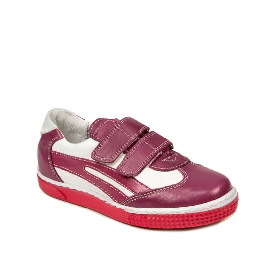 Kleinkinderschuhe 16-3c rosa+weiß Kleinkinderschuhe 16-3c rosa+weiß