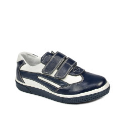 Kleinkinderschuhe 16-2c indigo+weiß