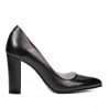 Elegante Damenschuhe 1261 Anthrazit Perlmutt