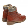 Damenstiefel 3316 braun kombiniert