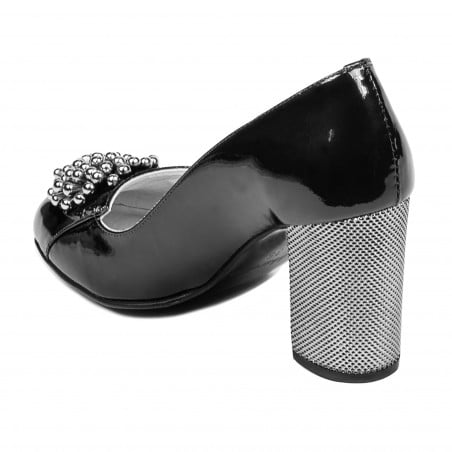 Elegante Damenschuhe 1272 schwarzer Lack