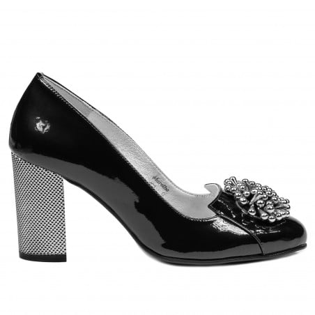 Elegante Damenschuhe 1272 schwarzer Lack