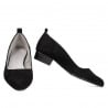 Elegante/sportliche Damenschuhe 1285 schwarz Antilope
