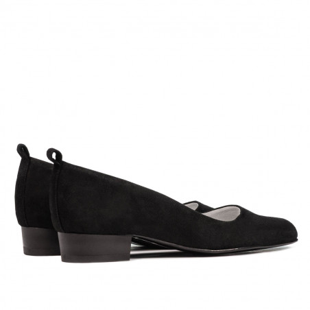 Elegante/sportliche Damenschuhe 1285 schwarz Antilope